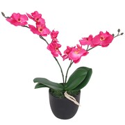 vidaXL Sztuczny storczyk z doniczką, 30 cm, czerwony vidaXL 244421