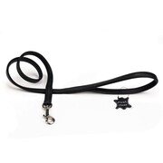 Beeztees Smycz spacerowa Active, czarna skóra, 100 x 1,7 cm, 745885 Beeztees 745885