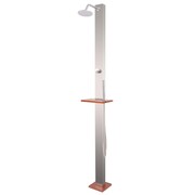 vidaXL Prysznic ogrodowy z nierdzewnej stali szczotkowanej, 210 cm vidaXL 91370