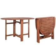 vidaXL Stół ogrodowy, lite drewno akacjowe, owalny, 120 x 70 x 74 cm vidaXL 44019
