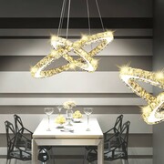 vidaXL Lampa wisząca LED w kształcie podwójnego pierścienia, 23,6 W vidaXL 242350