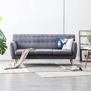 vidaXL 3-osobowa sofa tapicerowana tkaniną, 172x70x82 cm, jasnoszara vidaXL 247129