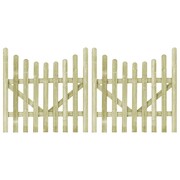 vidaXL Furtki ogrodowe, 2 szt., impregnowana sosna FSC, 150 x 150 cm vidaXL 45162