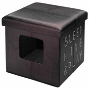 D&D D&D Puf dla zwierzaka Sleep Hide Play, 38x38x38 cm, brąz, 434/431627 D&D 434/431627