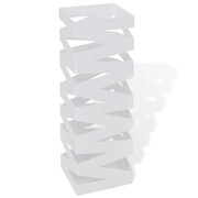 vidaXL Metalowy, kwadratowy, biały stojak na parasole, kijki, laski 48,5 cm vidaXL 242468