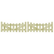 vidaXL Furtki ogrodowe, 2 szt., impregnowana sosna FSC, 150 x 60 cm vidaXL 45158