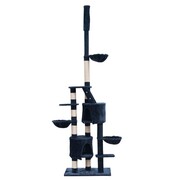 vidaXL Drapak dla kota XL (230-260 cm) plusz, niebieski/ grafit vidaXL 170146