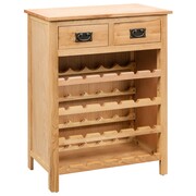 vidaXL Szafka na wino z drewna dębowego, 72 x 32 x 90 cm vidaXL 247043