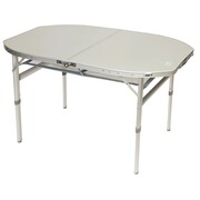 Camp Gear Składany stolik kempingowy, owal, biały, aluminium, 1404414 Camp Gear 1404414