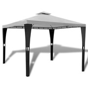vidaXL Altanka ogrodowa z białym zadaszeniem, polirattan, 3 x 3 m vidaXL 41450