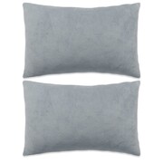 vidaXL Poduszki dekoracyjne, 2 szt., welur, 40x60 cm, szary vidaXL 132937