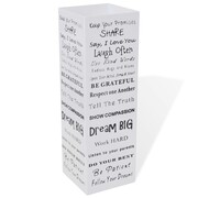 vidaXL Kwadratowy, metalowy, biały stojak na parasole, kijki, laski 48,5 cm vidaXL 242471