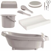 Bébé-Jou Wanienka z zestawem do kąpieli DeLuxe Click, szarw, 4996051 Bébé-Jou 4996051