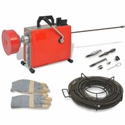 vidaXL Maszyna do czyszczenia rur, 250 W, 15mx16mm 4,5mx9,5mm vidaXL 141881