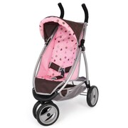 Bayer Wózek dla lalek Jogger Sport, brązowo-różowy, 39920AA Bayer 39920AA