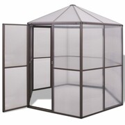 vidaXL Szklarnia aluminiowa, 240x211x232 cm vidaXL 42365