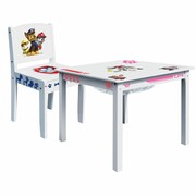 Paw Patrol Stolik i krzesełko Psi Patrol, białe, drewniane, ROOM268051 Paw Patrol ROOM268051