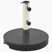 vidaXL Okrągła podstawa pod parasol, granitowa, 20 kg, czarna vidaXL 45068