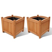 vidaXL Drewniane donice 30 x 30 x 30 cm (x2) vidaXL 41301