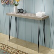 vidaXL Stolik-konsola, szara, 90x30x71,5 cm vidaXL 243401