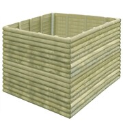 vidaXL Donica ogrodowa na kwiaty, drewno sosnowe 19 mm, 150x150x96 cm vidaXL 43280