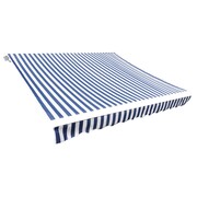 vidaXL Markiza przeciwsłoneczna biało-niebieskie płótno 3 x 2,5 m vidaXL 141010