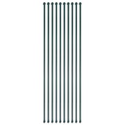 vidaXL Słupki ogrodzeniowe, 10 szt., 1,5 m, metalowe, zielone vidaXL 142310