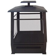Esschert Design Palenisko Pagoda, metalowe, 59x59x78 cm, czarne, FF122 Esschert Design FF122