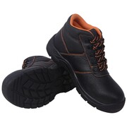 vidaXL Buty ochronne czarne, rozmiar 44, skórzane vidaXL 131398