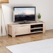 vidaXL Szafka TV ze szotkowanego drewna akacjowego, 140x38x40cm vidaXL 244337