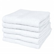 vidaXL Ręczniki hotelowe, 50 szt., bawełna, 400 g/m², 30x30 cm, białe vidaXL 130590