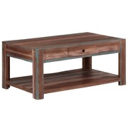vidaXL Stolik kawowy w stylu vintage, lite drewno, 88 x 50 x 38 cm vidaXL 244963