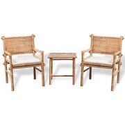 vidaXL Zestaw mebli bistro z bambusa vidaXL 41892