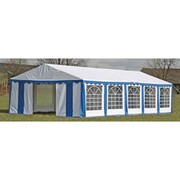 vidaXL Pawilon ogrodowy 10x5m (dach+penele boczne), niebiesko-biały vidaXL 40158