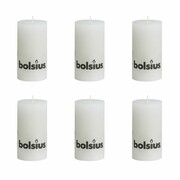 Bolsius Świece rustykalne 80 x 68 mm Biały Bolsius 400661