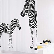 RIDDER Zasłona prysznicowa Zebra, tkanina, 180 x 200 cm, 42311 RIDDER 42311