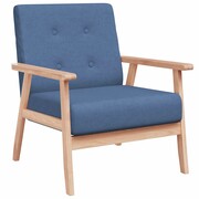 vidaXL Fotel tapicerowany, niebieski vidaXL 244654