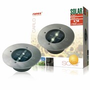 Ranex Solarny reflektor punktowy, okrągły, 0.12 W, srebrny, 5000.197 Ranex 10.009.61