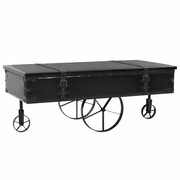 vidaXL Stolik kawowy, MDF i drewno jodłowe, 110 x 55 x 43 cm vidaXL 245761
