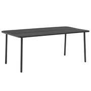 vidaXL Ogrodowy stół jadalniany, stal, 180 x 90 x 72 cm, ciemnoszary vidaXL 44260
