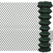 vidaXL Siatka ogrodzeniowa 1.5 x 15m zielona vidaXL 140346