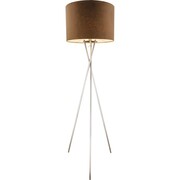 GLOBO Lampa podłogowa BETTY, brązowa, materiałowa, 15186S1 GLOBO 15186S1