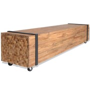 vidaXL Szafka pod telewizor z drewna tekowego, 150 x 30 x 30 cm vidaXL 244517