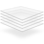 vidaXL Przezroczyste płyty akrylowe, 5 szt., 40 x 60 cm, 6 mm vidaXL 143547