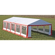 vidaXL Namiot imprezowy 10 x 5 m, czerwony vidaXL 160009