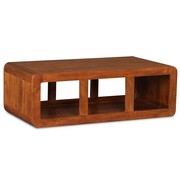 vidaXL Stolik kawowy, lite drewno stylizowane na sheesham, 90x50x30 cm vidaXL 244670