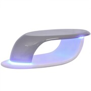 vidaXL Stolik z włókna szklanego, szaro-biały, z podświetleniem LED vidaXL 242775