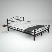 vidaXL Metalowe łóżko z materacem z pianki memory, 140x200 cm vidaXL 275857