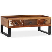 vidaXL Stolik kawowy z litego drewna sheesham, 90x50x35 cm vidaXL 244936