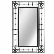 vidaXL Lustro ścienne, prostokątne, 50 x 80 cm, czarne vidaXL 245925